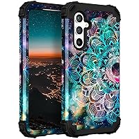 Hocase for Galaxy S23 FE Case, Heavy Duty Shockproof Protection Soft Silicone Rubber+Hard Plastic Bumper Hybrid Protective Case for Samsung Galaxy S23 FE 5G (6.4
