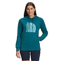 THE NORTH FACE Women's Jumbo Half Dome Pullover Hoodie, Blue Coral/Reef Waters, 3X-Large