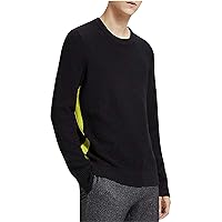Theory Mens Textured Pullover Sweater black L