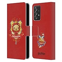 Head Case Designs Officially Licensed Harry Potter Gryffindor Deathly Hallows II Leather Book Wallet Case Cover Compatible with Samsung Galaxy A53 5G (2022)