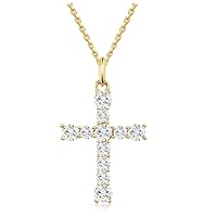 S.Leaf Cross Necklace for Women Gold Diamond Cross Necklaces for Women Girls Silver Cross Pendant Necklaces for Women Gold Necklace for Women Womens Cross Pendants Necklace