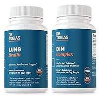 Lung Health & DIM Complex Supports Lung Cleanse & Detox Formula, Estrogen Detox & Balance Complex, for Men & Women, Non-GMO