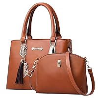 Timsa Women's Handbag, Popular, Tote Bag, Set of PU Leather, Korean Shoulder Bag, Cute, Fashionable, Popular, Fashion, Shoulder Bag, Wallet, Multifunctional, Lightweight, For School or Work, Women's,