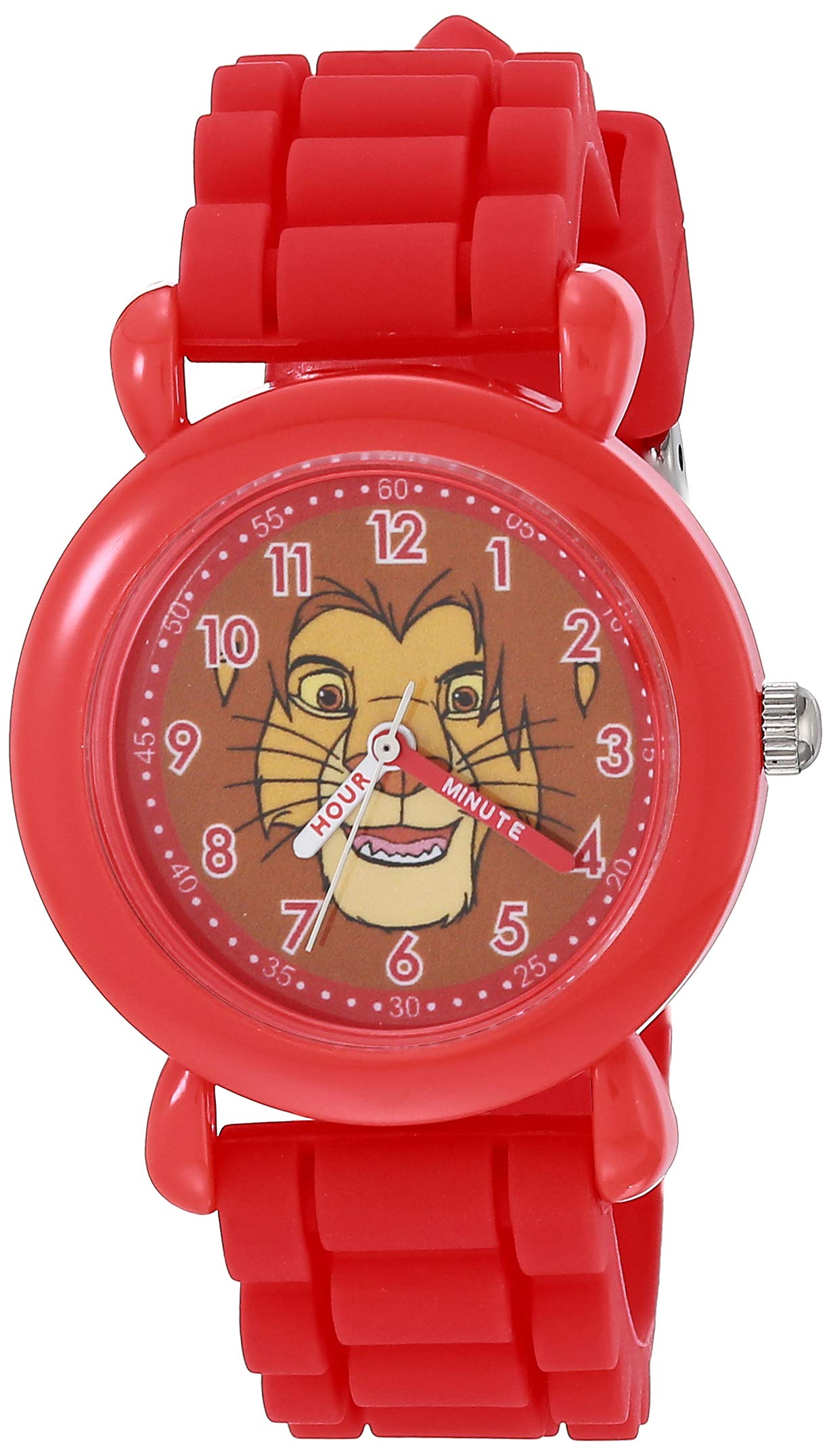 Disney Kids' Plastic Time Teacher Analog Quartz Silicone Strap Watch