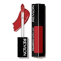 Revlon Liquid Lipstick, Face Makeup, ColorStay Satin Ink, Longwear Rich Lip Colors, Formulated with Black Currant Seed Oil, 018 Fired Up, 0.17 Fl Oz