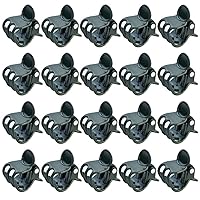 100 pcs Plant Clips, Orchid Clips Plant Orchid Support Clips Flower and Vine Clips for Supporting Stems Vines Grow Upright Dark Green