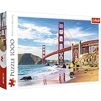 Trefl Golden Gate Bridge, San Francisco, USA 1000 Piece Jigsaw Puzzle Red 27