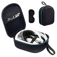Case Designed for The Meta Quest 3 Headset, Touch Plus Controller, Charging Cable, Adapter, Headband (Standard)