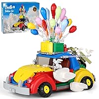 Sillbird Beetle Balloon Car Building Toy Set for Kids, STEM Creative Christmas Friends Gift Toys for Girls Boys Aged 8-10 11 12+ and Adults (1056 Pieces)