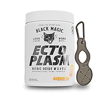 Black Magic Ecto Plasm - Sherbet Pop - Handcrafted Pump Igniter, Increased Hydration & Vascularity (400g, 20 Scoops) with Enbanc Health Keychain