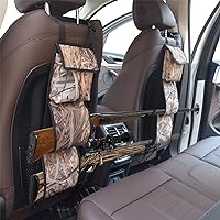 MYDAYS Seat Back Gun Rack, Gun Sling Bag, Camo Front Seat Gun Organizer Holder for Hunting Rifles/Shotguns