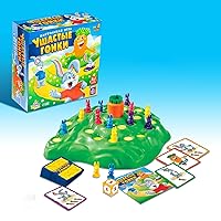 Board Game - Ушастые гонки (Bunny Races), 24 Cards, 16 Bunnies, 2-4 Players, Fun Attention Game, Ages 4+, Russian Language