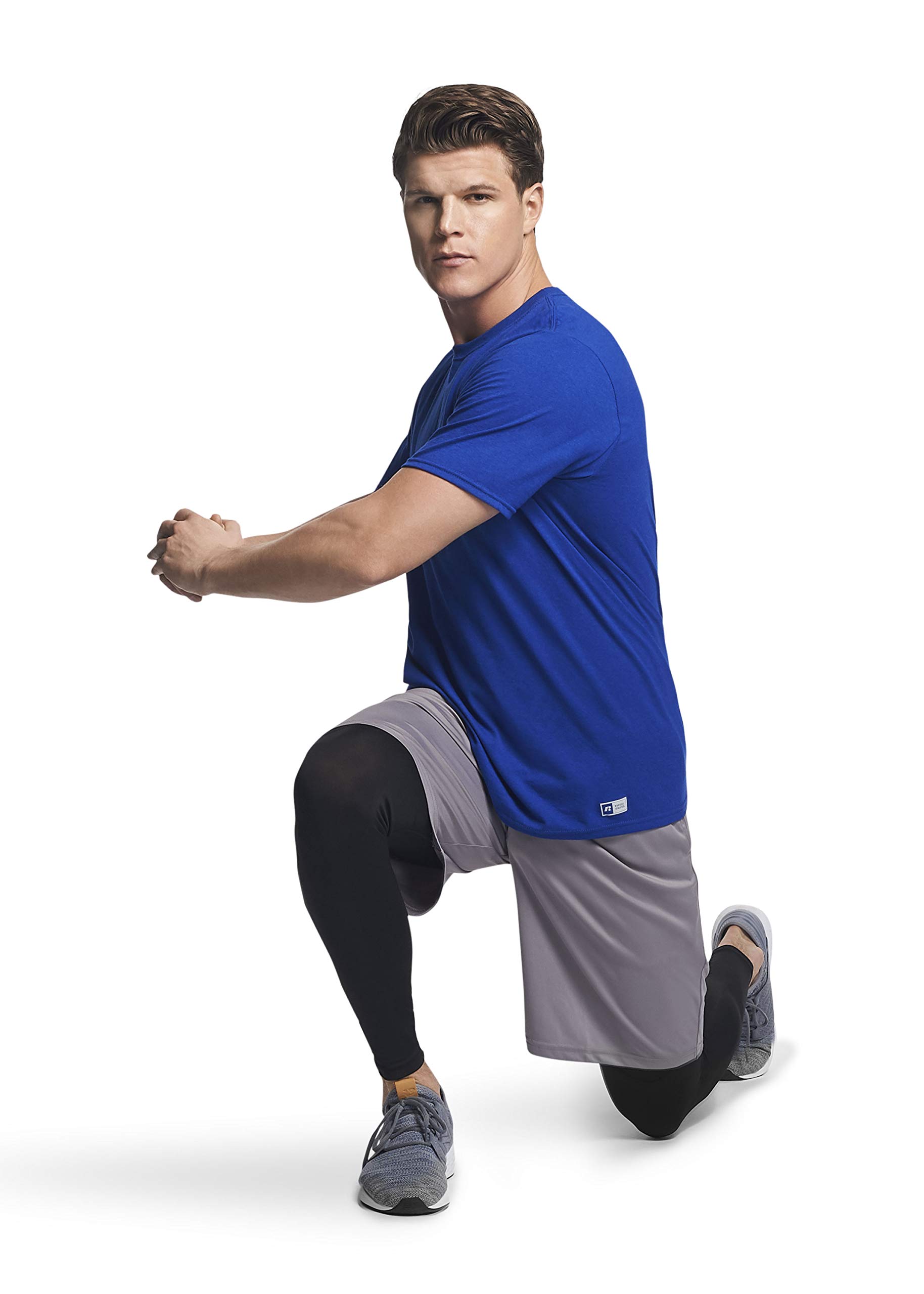 Russell Athletic Men's Dri-Power Cotton Blend Tees & Tanks, Moisture Wicking, Odor Protection, UPF 30+, Sizes S-4X