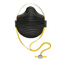 AirWave M Series Black Masks N95 Particulate Respirator with SmartStrap and Full Foam Flange
