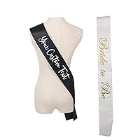 Personalized Satin Sash, Your Personalized Text or Name Birthday Party Décor Beauty Queen Bride to Be Prom King Bachelorette Hen Party Favors Wedding Bridal Shower Decoration Bridal Tribe