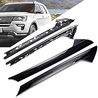 Windshield A-Pillar Molding Trim Compatible with 2011-2019 Ford Explorer Replaces 926-450,926-451,BB5Z7803137AA, BB5Z7803145AA, BB5Z7803136AA, BB5Z7803144AA(Left and Right 4 Pack Outer and Inner)