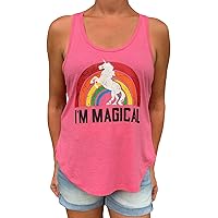 I'm Magical Rainbow Unicorn 3/4 Sleeve, Tank and Tunic Tshirt