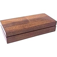 Hand Carved Wooden Multipurpose Keepsake Jewelry Decorative Art Box Storage Organizer (Large wood Walnut Box,Antique) (11 X 5 X 2.75 IN)