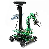 Yahboom ROS Robotic Kit with 6DOF Robot Arm Mecanum Wheel Chassis AI Voice Recognition Automatic Navigation 3D Mapping Project Research for College Students Jetson Orin Nano NX