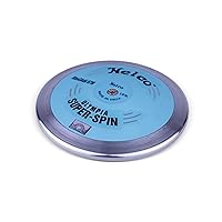 Nelco Olympia Super Spin Competition Discus - 1.60 kg - High Visibility Turquoise Plates - 83% Rim Weight - Steel & ABS Construction - WA Approved