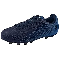 Vizari Stealth Firm Ground Soccer Cleats - Lightweight, Durable & Comfortable Kids & Youth Soccer Cleats with Excellent Traction - Girls & Boys Soccer Shoes with Padded Heel & Anti-Stretch Lining