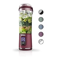BC151CR Blast Portable Blender, Cordless, 18oz. Vessel, Personal Blender-for Shakes & Smoothies, BPA Free, Leakproof-Lid & Sip Spout, USB-C Rechargeable, Dishwasher Safe Parts, Cranberry Red