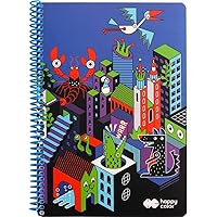 Spiral Notebook ME&CITY collection, blue, B5, 80 sheets, 80gsm, Happy Color