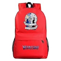 Teens Canvas Casual Knapsack-Wednesday Addams Student Bookbag Wear Resistant Travel Daypacks for Outdoors,Hiking