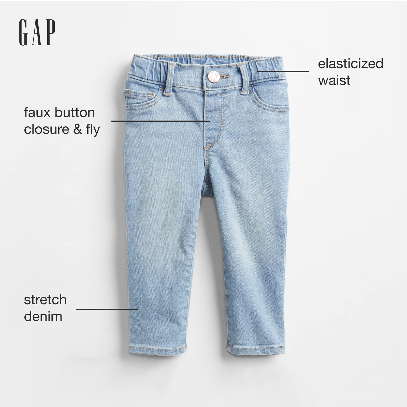 GAP Girls' Pull-on Skinny Jeans