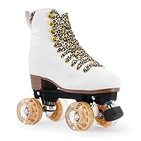 BTFL Artistic Pro Roller Skates Women, Kids & Men -Suede Boot Adjustable Stopper- Indoor, Outside, Rink, & Rhythmic Roller Skating. Black, Blue, Gray, Green, Pink, White