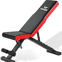 Adjustable Weight Bench, Foldable Workout Bench for Full Body Strength Training, Multi-Purpose Decline Incline Bench for Home Gym - New Version