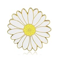 Daisy Flower Hard Enamel Pin