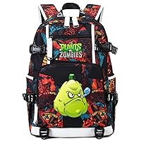 Anime Plants vs. Zombies Backpack Shoulder Bag Bookbag School Bag Daypack Color d4