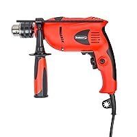 2-in-1 Impact Driver and Power Drill - 5.0 Amp 120 Volt Hammer Drill with Chuck Wrench, Depth Rod, and Removable 360 Pistol Grip Handle by Stalwart