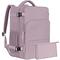 Travel Backpack, Carry On Backpack, Personal Item Bag for Airlines, Lightweight Casual Work College Gym Hiking Daypack Weekender bag, Laptop Backpack, Light Purple