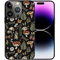 Case Compatible for iPhone 15 Plus,Fashion Design for Woman Girls,Shockproof Protective Phone Cover for iPhone 15 Plus 6.1 inch(Nature Mushroom)