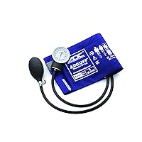 ADC 760RB Prosphyg Model 760 Pocket Aneroid Sphygmomanometer with Adcuff Nylon Blood Pressure Cuff, Adult, Royal Blue
