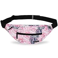 MAXTOP Large Crossbody Fanny Pack with 4-Zipper Pockets,Gifts for Enjoy Sports Festival Workout Traveling Running Casual Hands-Free Wallets Waist Pack Phone Bag Fits All Phones