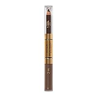 Revlon Eyebrow Gel & Pencil, ColorStay Brow Fantasy 2-in-1 Eye Makeup, Longwearing with Precision Tip, 106 Dark Brown, 0.04 Oz