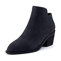 CUSHIONAIRE Women's Rip Ankle Bootie +Memory Foam, Wide Widths Available