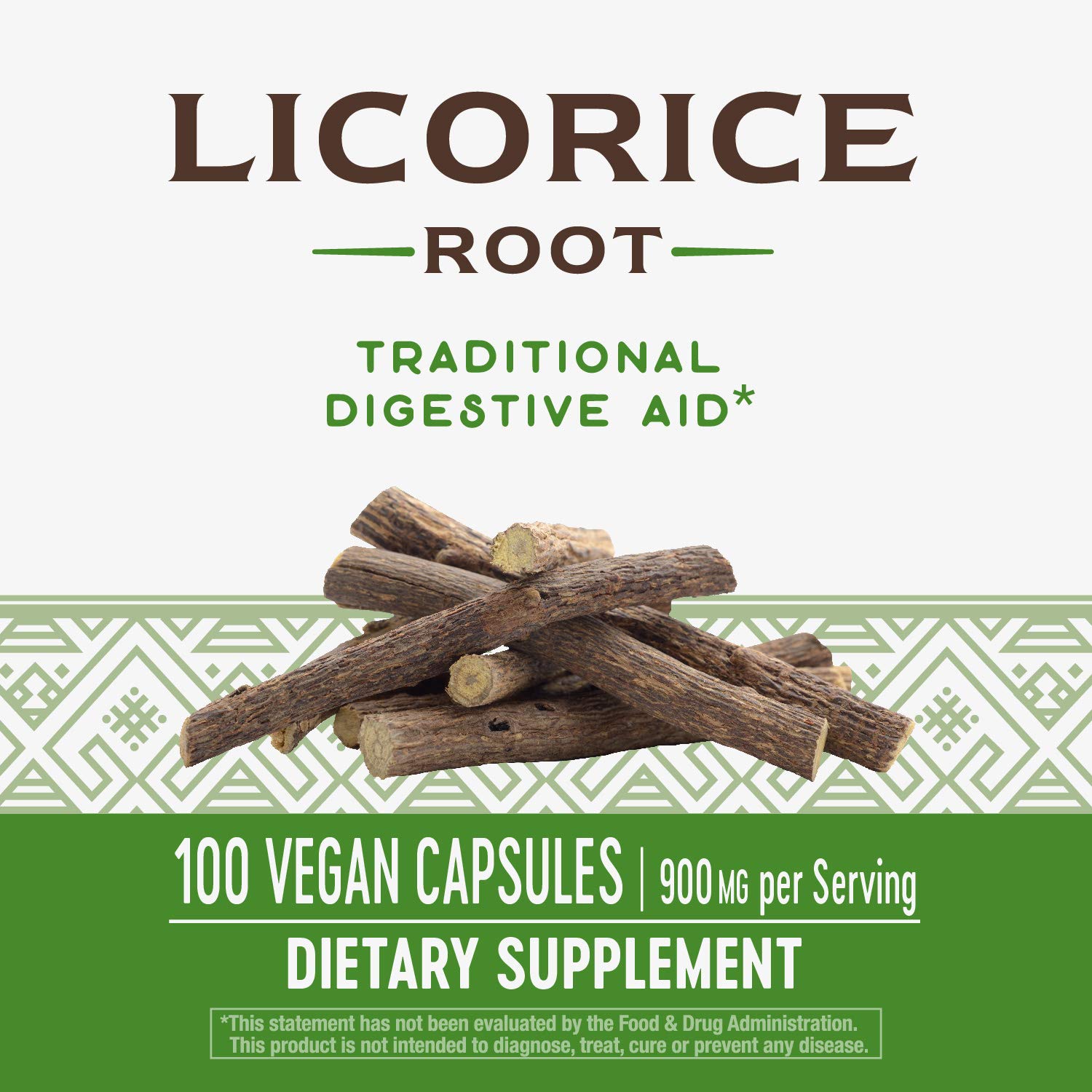 Nature's Way Premium Herbal Licorice Root, 900 mg per serving, 100 Vcaps