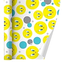 GRAPHICS & MORE Looney Tunes Tweety Face Gift Wrap Wrapping Paper Roll