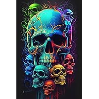 70 Pieces of Puzzle Skull Party Environmental Protection Puzzle Adult Unique Art