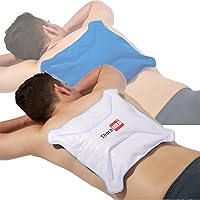Thera-Med Reusable Ice Pack For Back Pain - Dual Temperature Cold Gel Pack - Upper Back and Lower Back Pain Relief Ice Pack, 13.5” x 13.x5”