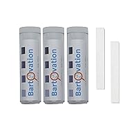 Three Pack Restaurant Sanitizer Chlorine Test Paper, 10-200 ppm [3 Vials of 100 Paper Strips]