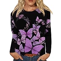 Blouses for Women Dressy Casual Summer Trendy Plus Size Long Sleeve Blouses Fashion Loose Fit Western Cute Pullover