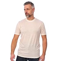Merino.tech Merino Wool T-Shirt Mens - 100% Organic Merino Wool Undershirt Lightweight Base Layer