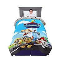 Franco Kids Bedding Super Soft Microfiber Reversible Comforter, Twin/Full, Paw Patrol