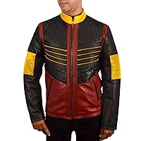F&H Kid's Genuine Leather Superhero Carlos Valdes Jacket