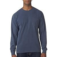 Comfort color mens C4410 Heavyweight Long Sleeve Pocket T-Shirt
